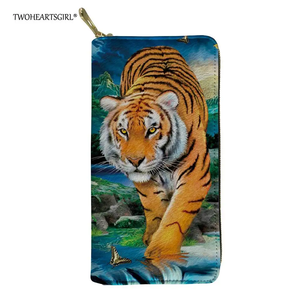 Twoheartsgirl Printing 3d Animal Tiger Head Leather Wallets for Women Casual Female Ladies Zipper Coin Purse Credit Card Holders
Twoheartsgirl Printing 3d Animal Tiger Head Leather Wallets for Women Casual Female Ladies Zipper Coin Purse Credit Card Holders