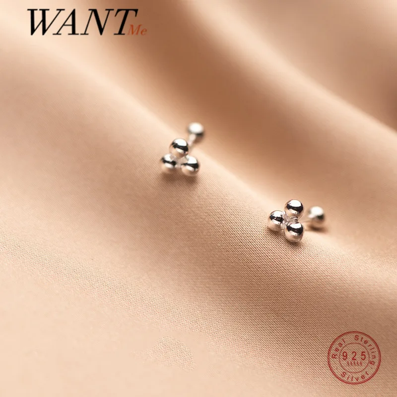 Женские маленькие серьги-гвоздики WANTME, серьги из настоящего серебра 925 пробы с геометрическим дизайном, минимализм, ювелирные украшения
Женские маленькие серьги-гвоздики WANTME, серьги из настоящего серебра 925 пробы с геометрическим дизайном, минимализм, ювелирные украшения