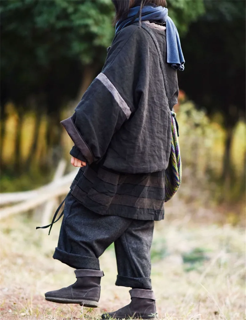 Original linen cotton padded clothes women's loose autumn and winter retro lace up short cotton padded jacket
Original linen cotton padded clothes women's loose autumn and winter retro lace up short cotton padded jacket