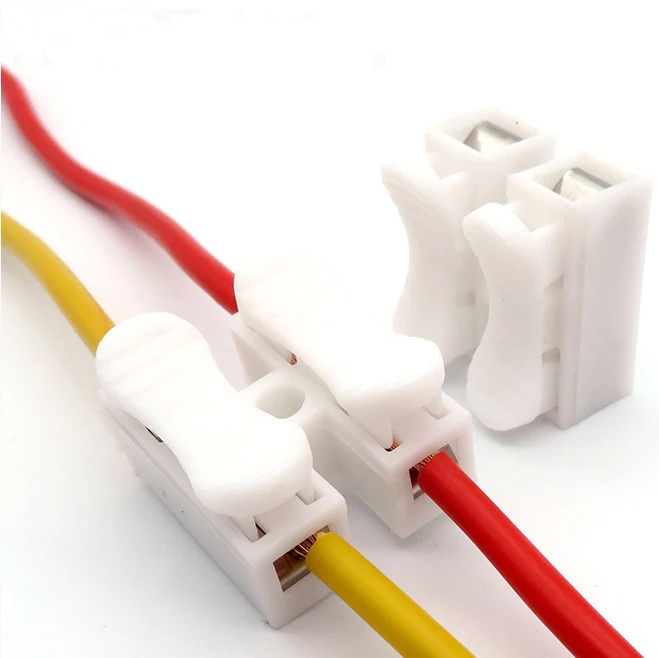 

10 шт партия 2 контакта электрические кабельные разъемы CH2 быстрый фиксатор соединения провода терминалы