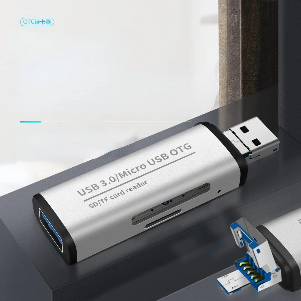Устройство для чтения карт с USB 3,0 на SD/TF, два в одном, многофункциональный кардридер OTG для android и ПК с двойным считыванием карт
Устройство для чтения карт с USB 3,0 на SD/TF, два в одном, многофункциональный кардридер OTG для android и ПК с двойным считыванием карт