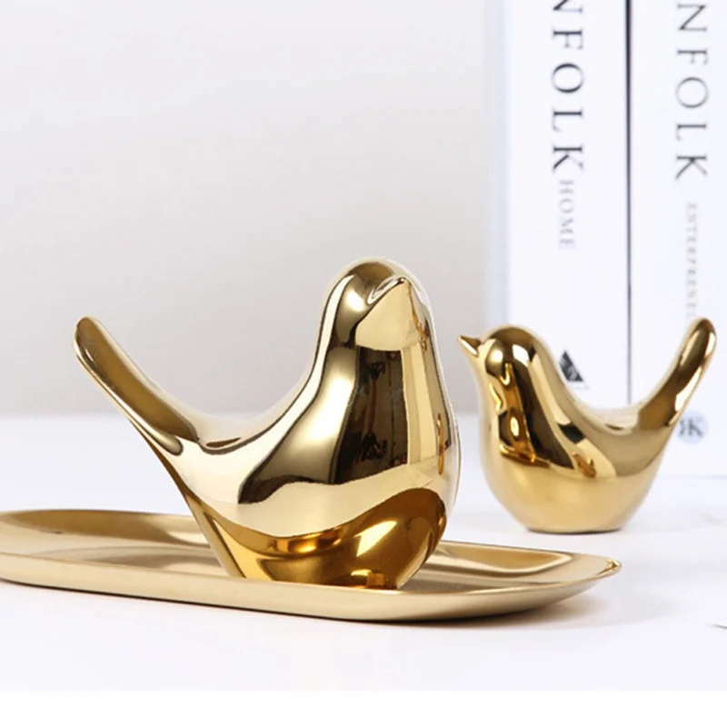 s-Creative Gold Decorations Ceramic Golden Bird Figurines Abletop Decoration Home Decoration Accessories
s-Creative Gold Decorations Ceramic Golden Bird Figurines Abletop Decoration Home Decoration Accessories