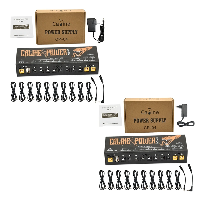 Caline Cp-04 Guitar Pedal Power Supply 10 Isolated Output Power Tuner Short Circuit /Overcurrent Protection Guitar Effect Power
Caline Cp-04 Guitar Pedal Power Supply 10 Isolated Output Power Tuner Short Circuit /Overcurrent Protection Guitar Effect Power