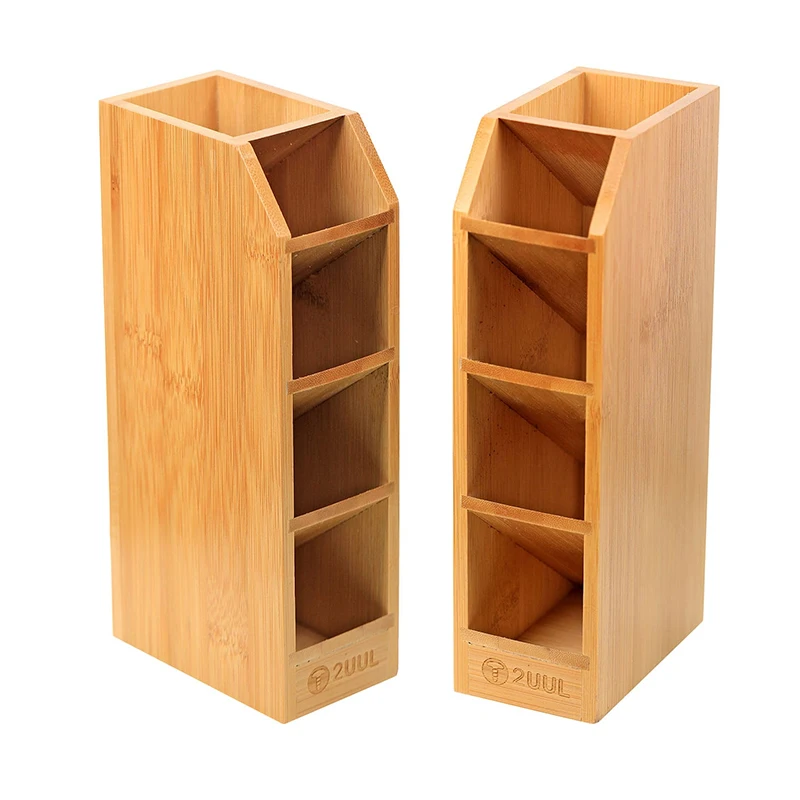 2UUL Bamboo Tool Storage Rack Multifunctional Storage Box Wooden Desktop Organizer Tweezer Screwdriver Phone Repair Tool Holder
2UUL Bamboo Tool Storage Rack Multifunctional Storage Box Wooden Desktop Organizer Tweezer Screwdriver Phone Repair Tool Holder