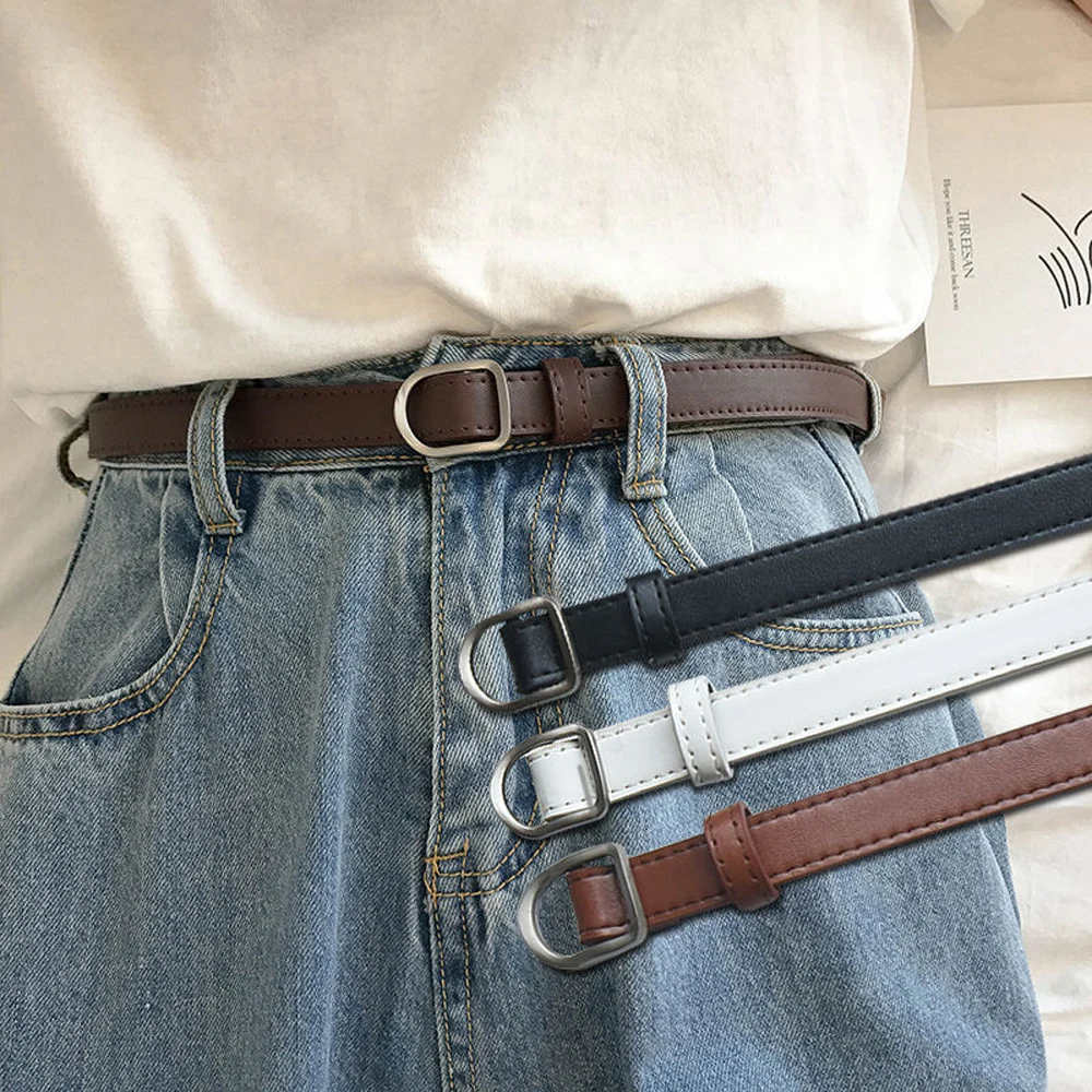Solid Color Women No-hole Buckle Belt Luxury Design Belts Jeans Decorative Female Dress Thin PU Leather Waist Strap
Solid Color Women No-hole Buckle Belt Luxury Design Belts Jeans Decorative Female Dress Thin PU Leather Waist Strap