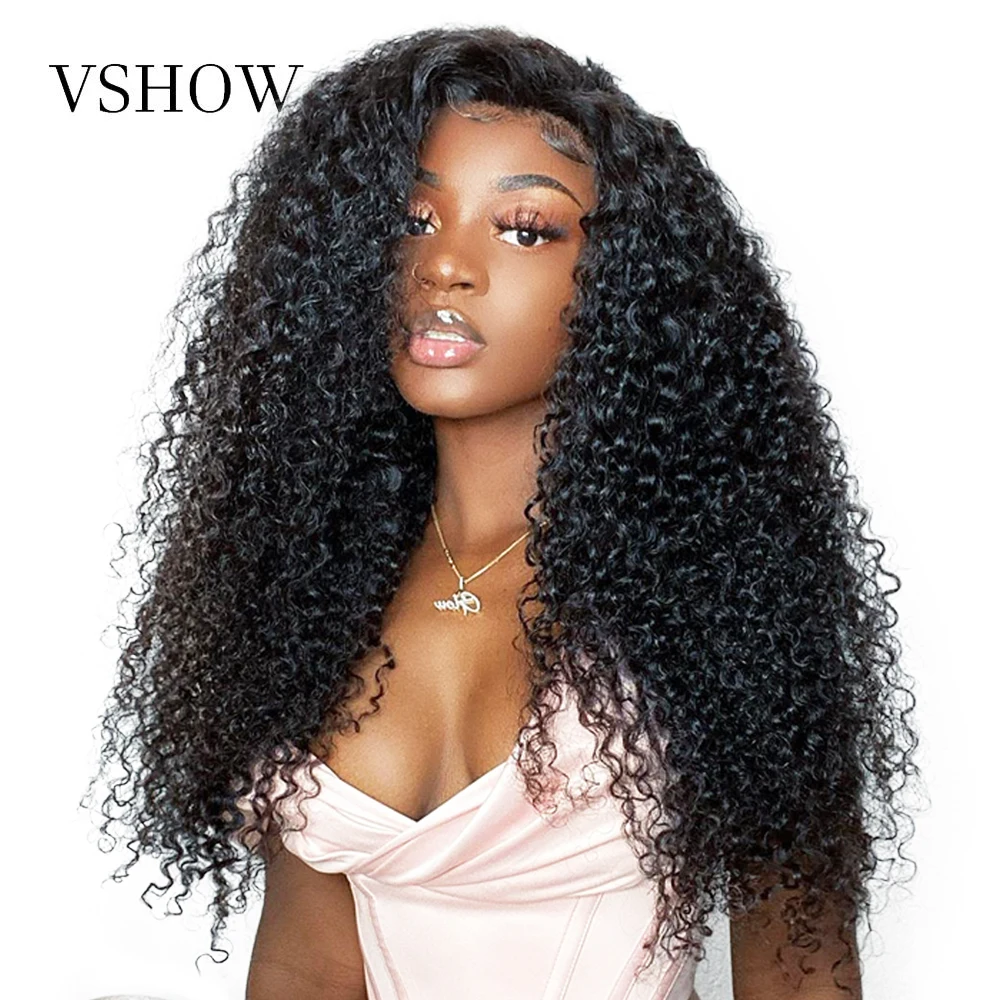 VSHOW Brazilian T-Part Lace Frontal Wigs 13X4x1Kinky Curly Lace Front Human Hair Transparent Glueless Wig 250Density Beginner
VSHOW Brazilian T-Part Lace Frontal Wigs 13X4x1Kinky Curly Lace Front Human Hair Transparent Glueless Wig 250Density Beginner