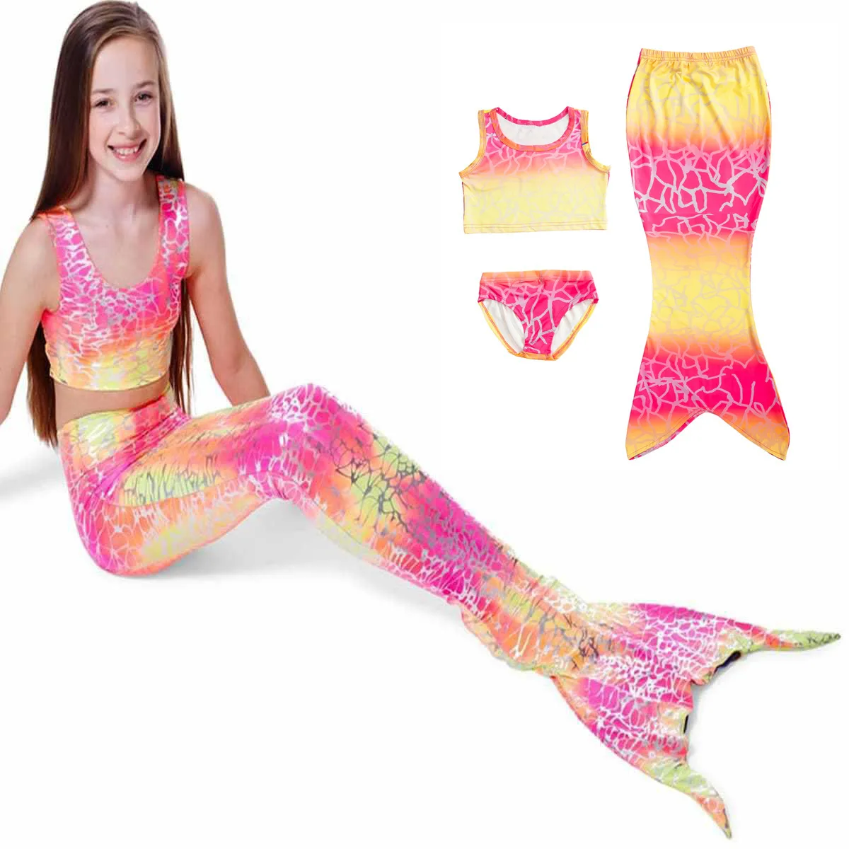 2021 New 3Pcs/Set Children Swimsuit Kids Swimwear Bathing Suit Cosplay Costume Baby Girls Bikini Set Swimming Suit Beachwear
2021 New 3Pcs/Set Children Swimsuit Kids Swimwear Bathing Suit Cosplay Costume Baby Girls Bikini Set Swimming Suit Beachwear
