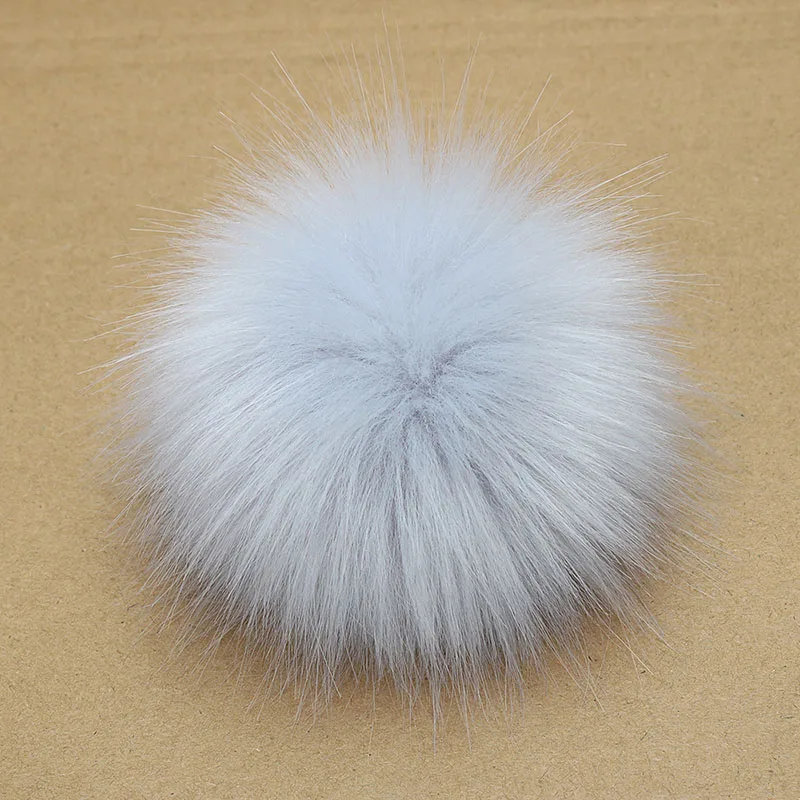 10cm Faux Mink Fur PomPoms Ball with Loops Solid Color Pom Women Winter Clothing Hat Cap Beanies Accessories | Дом и сад