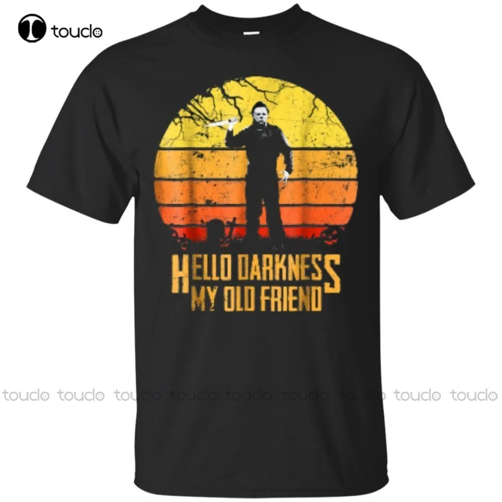 Хлопковая мужская одежда с коротким рукавом, черная футболка-Здравствуйте, темнота, мой старый друг, Майкл, Хэллоуин, Майерс, рубашка, графич...
Хлопковая мужская одежда с коротким рукавом, черная футболка-Здравствуйте, темнота, мой старый друг, Майкл, Хэллоуин, Майерс, рубашка, графич...