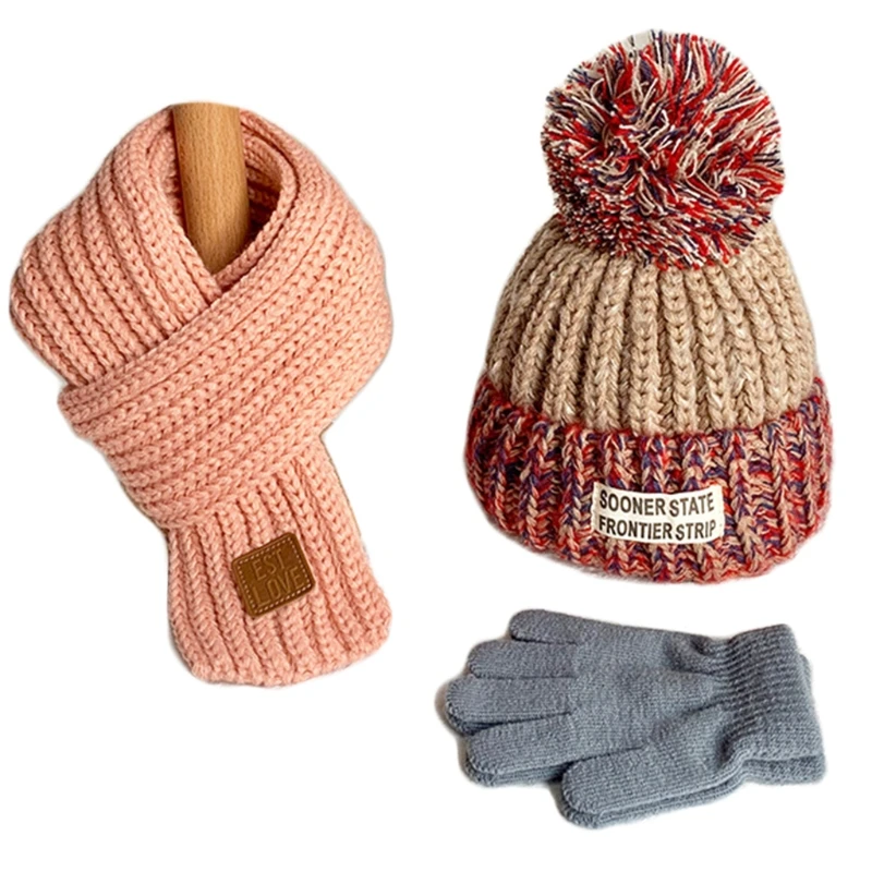MXMB Kids Hats Gloves Scarf 3pcs Set Children Knitted Beanies Hat Suit Winter Warm Boys Girls Knitted Hats for Student
MXMB Kids Hats Gloves Scarf 3pcs Set Children Knitted Beanies Hat Suit Winter Warm Boys Girls Knitted Hats for Student