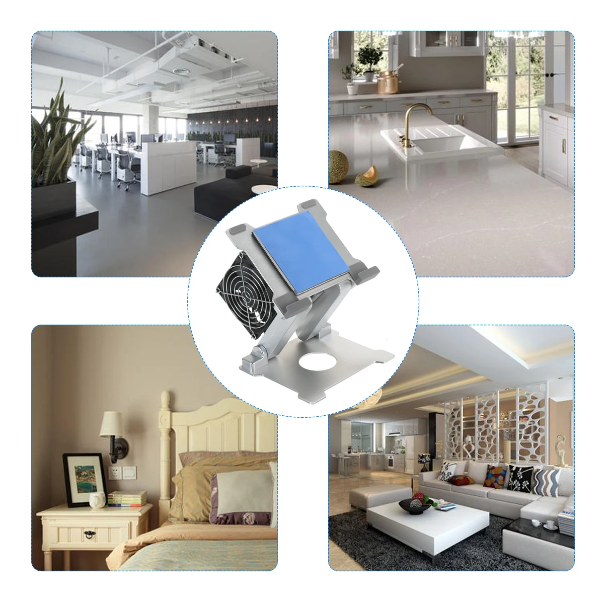 KKmoon Tablet Stand Holder Laptop Cooler Heatsink Device with Cooling Fan Height&Angle Adjustable Low Noise for Tablet & Laptop 
KKmoon Tablet Stand Holder Laptop Cooler Heatsink Device with Cooling Fan Height&Angle Adjustable Low Noise for Tablet & Laptop