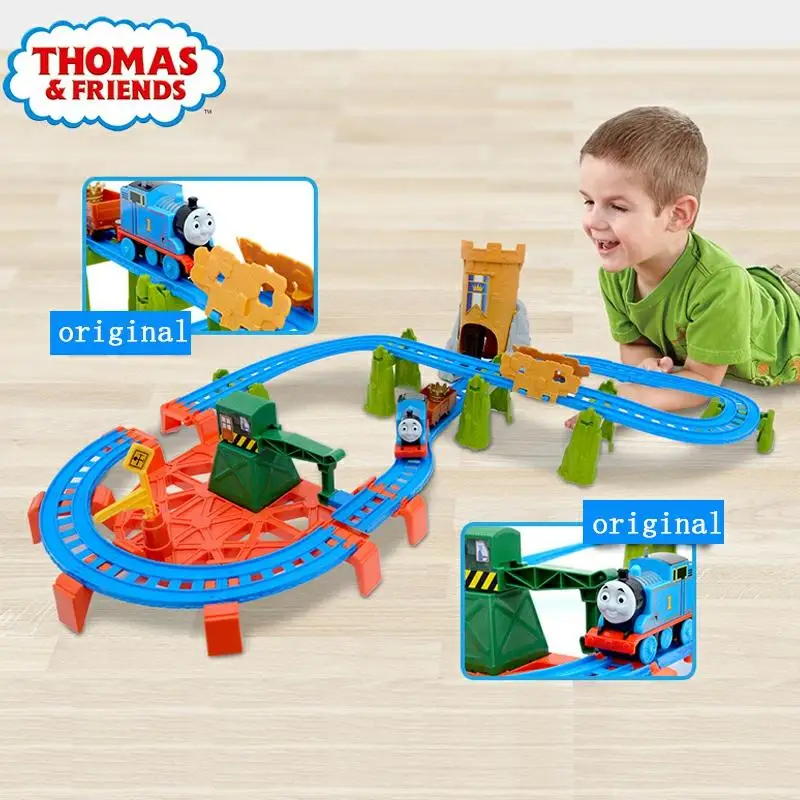 Оригинальная модель поезда Thomas and Friends электрическая серия детские игрушки замок