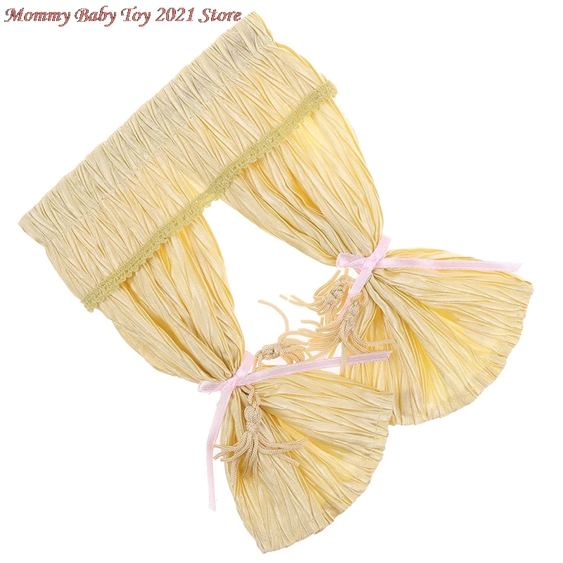 Cute Dollhouse Miniatures Lattice And Lace Yellow Cotton Curtain For 1/12 Scale Dolls House Bedroom Furniture Decor Accessories
Cute Dollhouse Miniatures Lattice And Lace Yellow Cotton Curtain For 1/12 Scale Dolls House Bedroom Furniture Decor Accessories