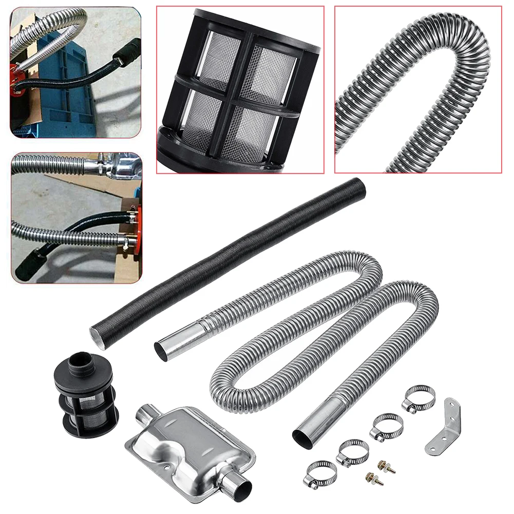 New Stainless Steel For Ebespacher Diesel Heater Air Filter Exhaust Silencer Muffler Pipe Bracket Heater Accessories Silver Ship
New Stainless Steel For Ebespacher Diesel Heater Air Filter Exhaust Silencer Muffler Pipe Bracket Heater Accessories Silver Ship
