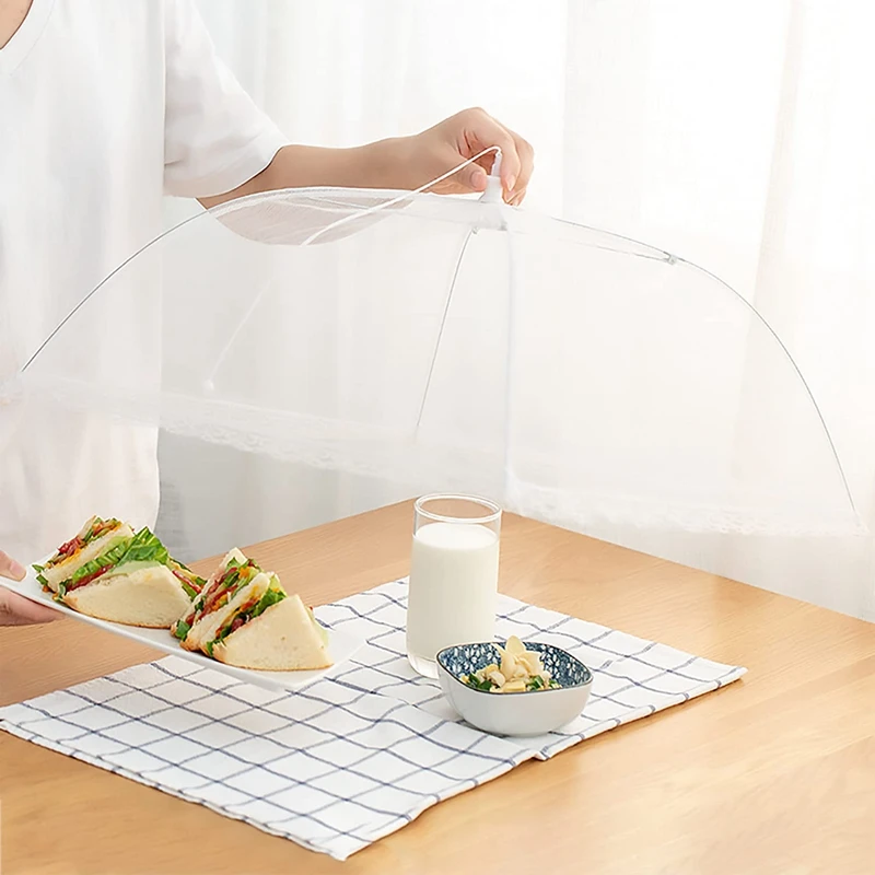 10Pack 17 Inch -Up Mesh Food Cover Tent Umbrella Reusable Collapsible Camping Food Net Cover for Home Kitchen Outdoor
10Pack 17 Inch -Up Mesh Food Cover Tent Umbrella Reusable Collapsible Camping Food Net Cover for Home Kitchen Outdoor