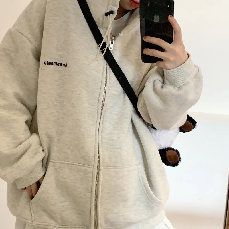 Spring Korean 2021 New Loose Medium and Long Hooded Plush Thickened Salt Couple Long Sleeved Sweater Jacket Female
Spring Korean 2021 New Loose Medium and Long Hooded Plush Thickened Salt Couple Long Sleeved Sweater Jacket Female