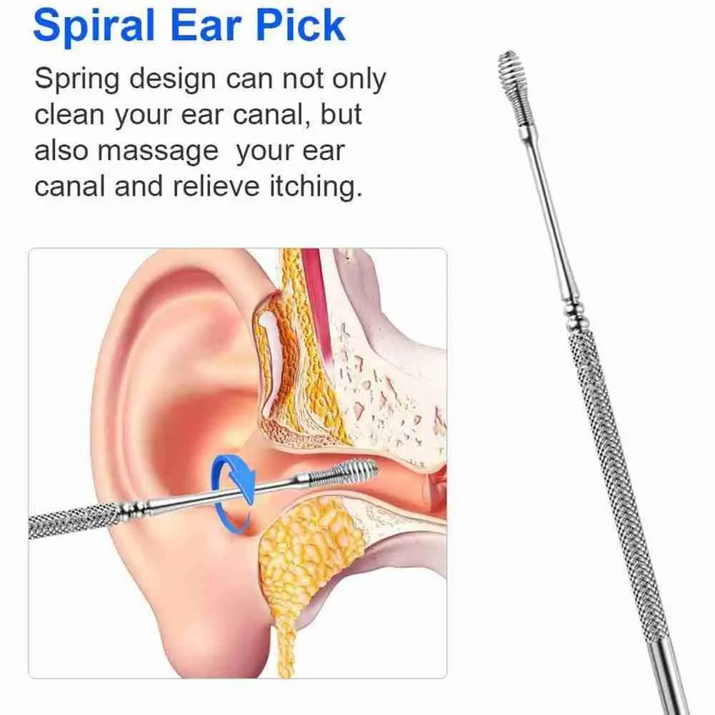 1pc Ear Wax Remove Kit Ear Pick Cleaning Tools Ear Pick Curette Wax Cleaner Removal Health Stick Tool
1pc Ear Wax Remove Kit Ear Pick Cleaning Tools Ear Pick Curette Wax Cleaner Removal Health Stick Tool