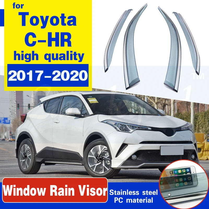 Дефлектор бокового окна для Toyota Chr C-hr 2017 2018 2019 2020, высокопрозрачный экран для автомобильного окна, защита от солнца и дождя
Дефлектор бокового окна для Toyota Chr C-hr 2017 2018 2019 2020, высокопрозрачный экран для автомобильного окна, защита от солнца и дождя