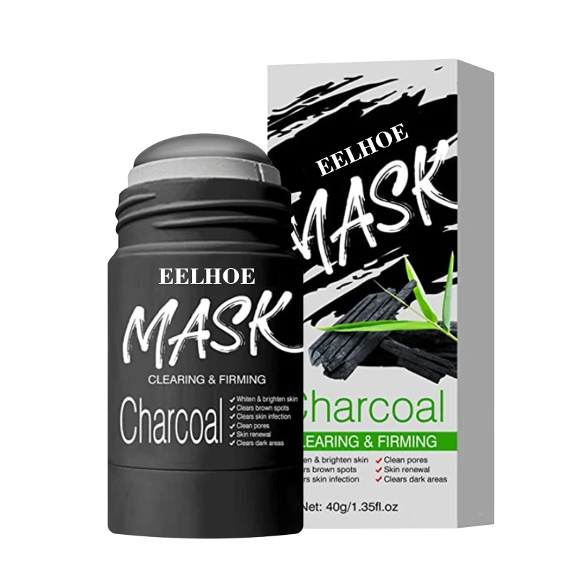 

Очищающая маска EELHOE с древесным углем, очищающая глина, маска с черными палочками для контроля жирности, уход за кожей против акне, витамин С...