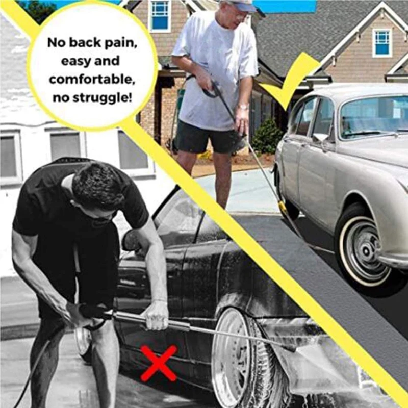 High Pressure Washer Chassis Cleaner,Electric Washer Accessories Under the Carrier,Including 45 Degree Tilt Rod,4000 PSI
High Pressure Washer Chassis Cleaner,Electric Washer Accessories Under the Carrier,Including 45 Degree Tilt Rod,4000 PSI
