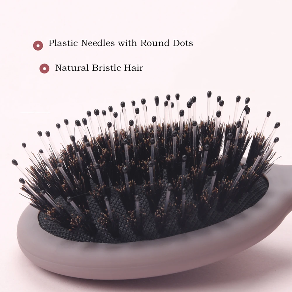 5 Colors Bristle Hair Brush Anti-static Non-slip Wet Dry Handle Hair Comb Head Scalp Massager Salon Detangling Hair Brushes Comb
5 Colors Bristle Hair Brush Anti-static Non-slip Wet Dry Handle Hair Comb Head Scalp Massager Salon Detangling Hair Brushes Comb