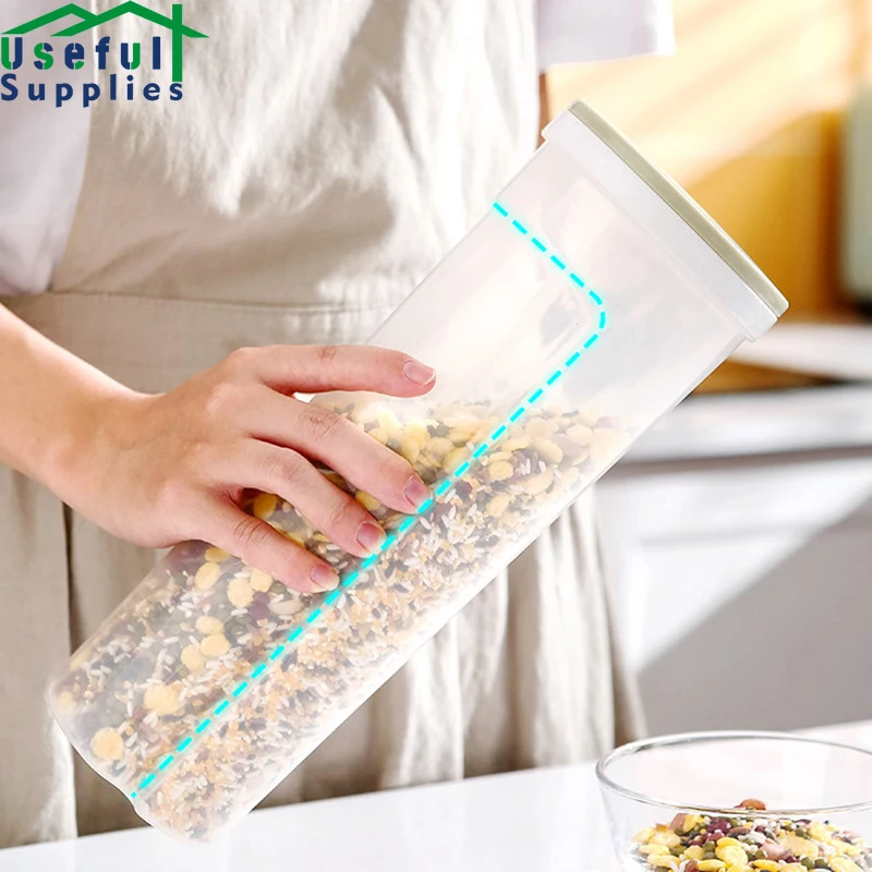 Kitchen Transparent Plastic Mixed Grain Storage Case Large Capacity Noodles Storage Sealed Tank Household Supplies Accessories
Kitchen Transparent Plastic Mixed Grain Storage Case Large Capacity Noodles Storage Sealed Tank Household Supplies Accessories