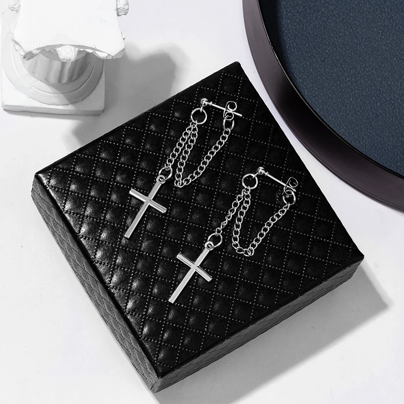 X&P Goth Fashion Street Hip Hop Unusual Hanging Dangle Earrings For Women Cross Chain Drop Earrings 2020 Trendy Modern Jewelry
X&P Goth Fashion Street Hip Hop Unusual Hanging Dangle Earrings For Women Cross Chain Drop Earrings 2020 Trendy Modern Jewelry