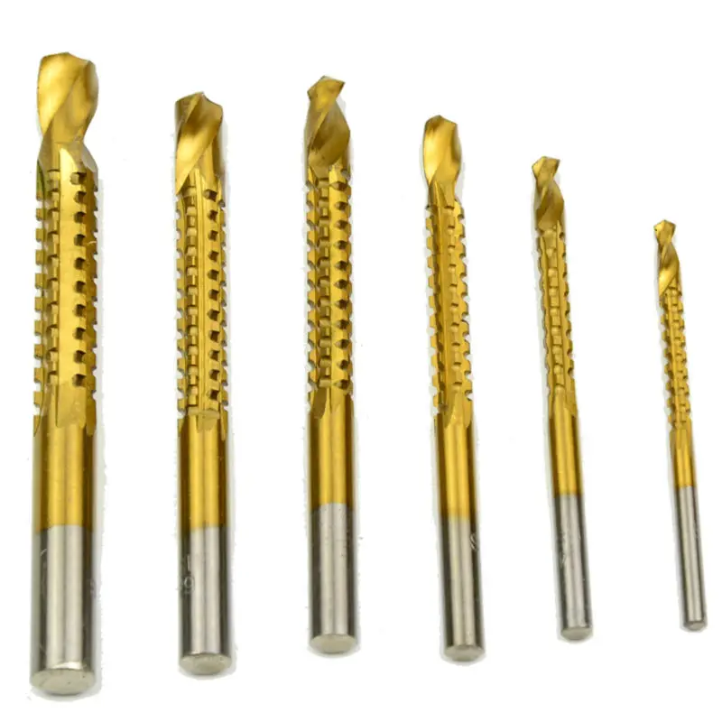 6 Pack Hole Saw Drill Bits HSS (4241#) Twist Drill Bit Wood Working Drilling Bit Sets for Hole Saw 3mm-8mm DIY Tools Accessories
6 Pack Hole Saw Drill Bits HSS (4241#) Twist Drill Bit Wood Working Drilling Bit Sets for Hole Saw 3mm-8mm DIY Tools Accessories