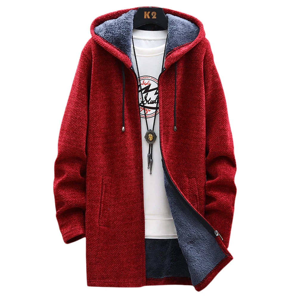 COFEKATE Solid Color Mens Hoodie Jacket Fleece Fur Lined Soft Warm Parka Peacoat Zipper Oversize Casual Baggy Midi Overcoat
COFEKATE Solid Color Mens Hoodie Jacket Fleece Fur Lined Soft Warm Parka Peacoat Zipper Oversize Casual Baggy Midi Overcoat