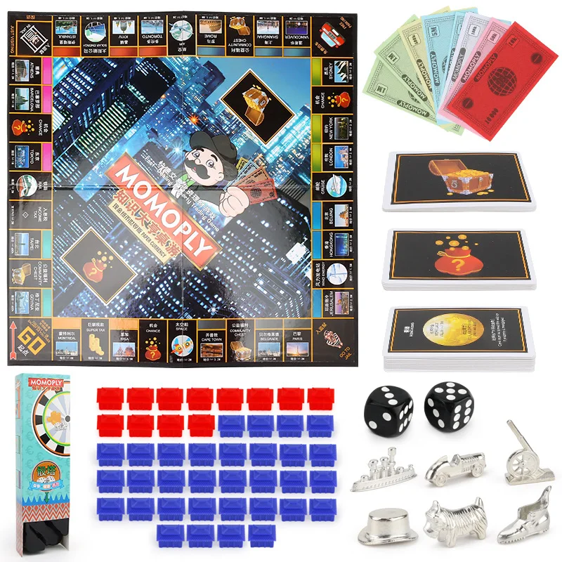 Genuine Knowledge Tycoon Monopoly Game Chess Classic Hardcover Paper Money World Tour of China Board Game
Genuine Knowledge Tycoon Monopoly Game Chess Classic Hardcover Paper Money World Tour of China Board Game