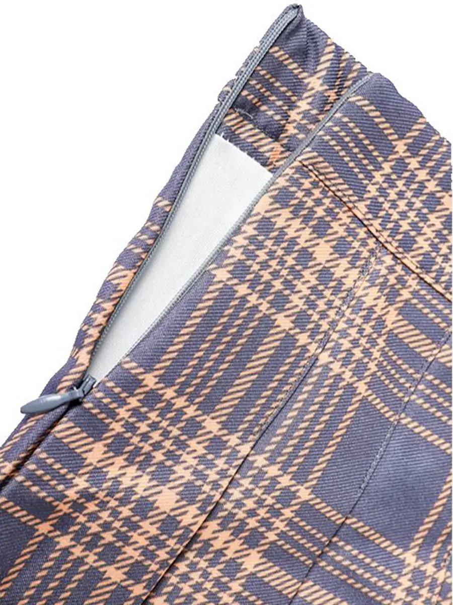 Girls Four Seasons Pleated Skirt Bring Your Own Safety Pants High-Waisted Dances Mini Short Skirt New Style Zipper Plaid Skirts
Girls Four Seasons Pleated Skirt Bring Your Own Safety Pants High-Waisted Dances Mini Short Skirt New Style Zipper Plaid Skirts