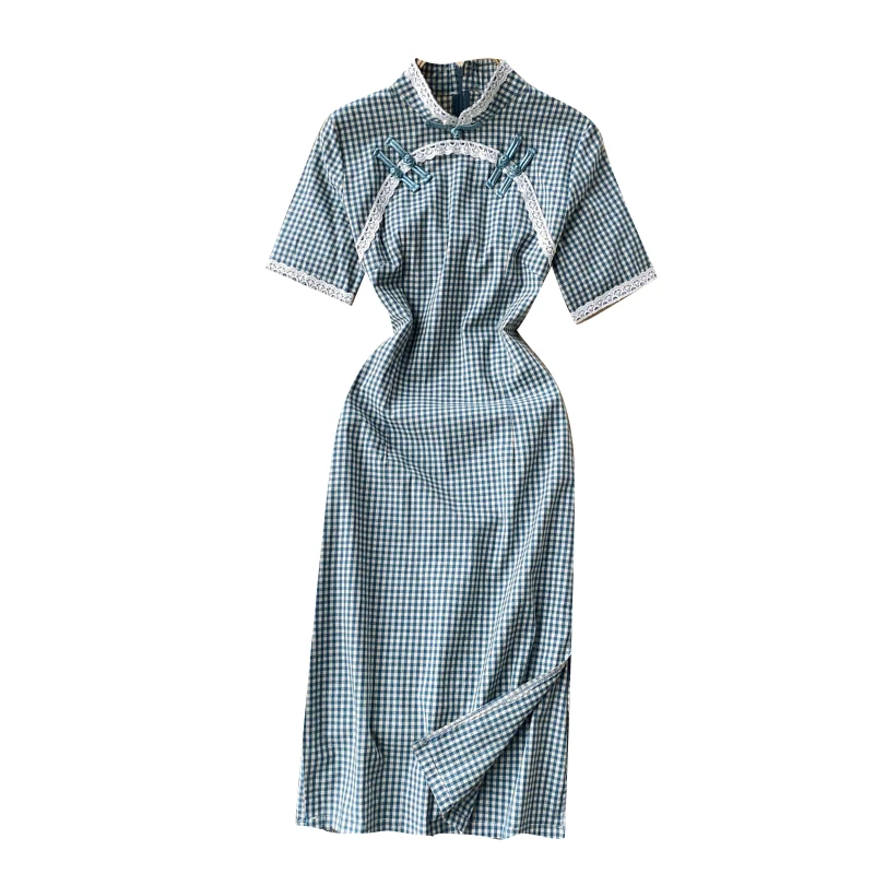 the new spring wind restoring ancient ways of case grain plain cheongsam modified short dress female students
the new spring wind restoring ancient ways of case grain plain cheongsam modified short dress female students