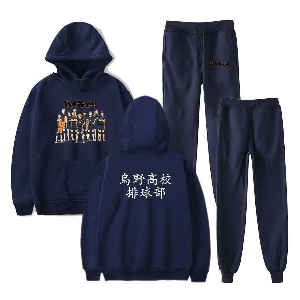 High Quality Haikyuu!! Women Hoodies 2 Piece Set Sweatshirt + Pants Men Sport Suit Autumn Winter Sportswear Hooded Oversized
High Quality Haikyuu!! Women Hoodies 2 Piece Set Sweatshirt + Pants Men Sport Suit Autumn Winter Sportswear Hooded Oversized