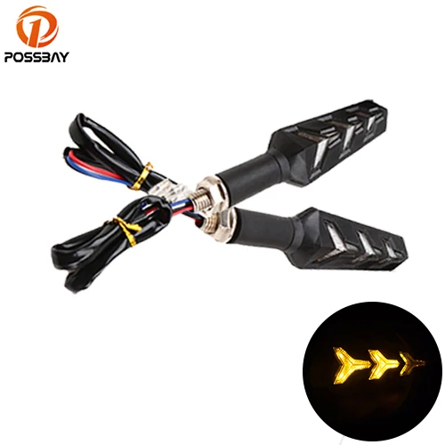 POSSBAY 2Pcs Motorcycle LED Turn Signal Light Amber Flowing Water Blinker Flashing Indicator Lamp Universal Motorbike Accessorie
POSSBAY 2Pcs Motorcycle LED Turn Signal Light Amber Flowing Water Blinker Flashing Indicator Lamp Universal Motorbike Accessorie