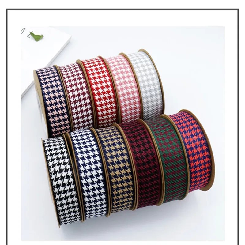 12yards 25mm Plaid Ribbon Houndstooth Ribbon Vintage webbingFor Home Wedding Christmas Decoration DIY Gift Wrapping
12yards 25mm Plaid Ribbon Houndstooth Ribbon Vintage webbingFor Home Wedding Christmas Decoration DIY Gift Wrapping