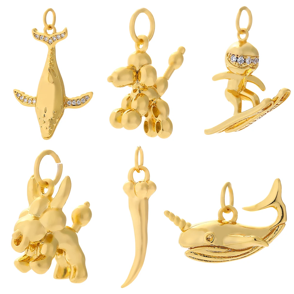 Sea Jewelry Charms Cute Surf Man Whale Diy Pendant Charms Zircon Designer Jewelry Making Charms for Earrings Necklace Bracelet
Sea Jewelry Charms Cute Surf Man Whale Diy Pendant Charms Zircon Designer Jewelry Making Charms for Earrings Necklace Bracelet