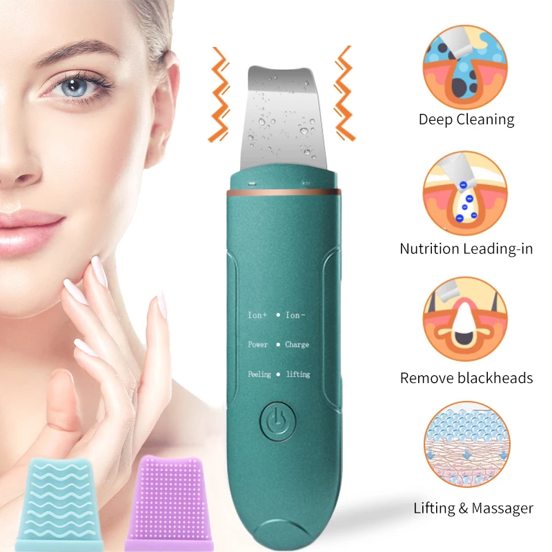 Ultrasonic Skin Scrubber Deep Face Pore Cleaning Machine Blackhead Remover Reduce Wrinkles Peeling Facial Lifting Beauty
Ultrasonic Skin Scrubber Deep Face Pore Cleaning Machine Blackhead Remover Reduce Wrinkles Peeling Facial Lifting Beauty