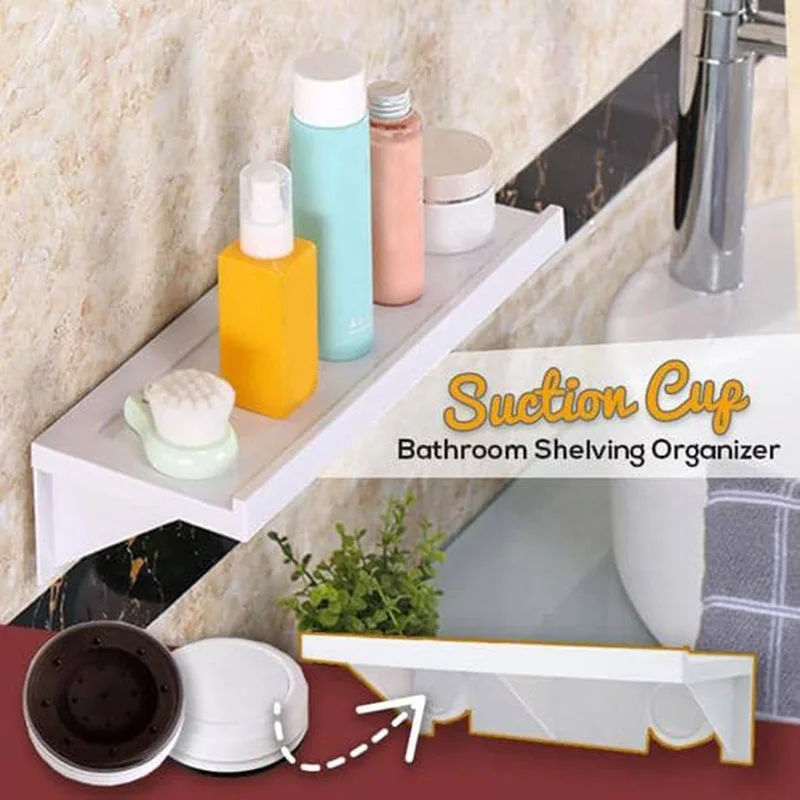 Bathroom Shelf Suction Cup Rack Punch Free Wall Storage Organizer Kitchen Display Shelves THIN889
Bathroom Shelf Suction Cup Rack Punch Free Wall Storage Organizer Kitchen Display Shelves THIN889