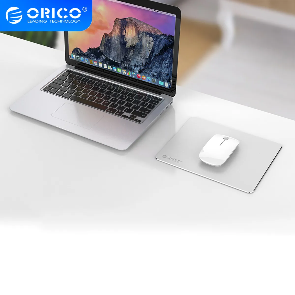 ORICO AMP2218 Mini Aluminum Metal Mouse Pad Computer Gaming Silicone Anti slip Mat for Laptop PC Keyboard Desk|Коврики для мышей| |