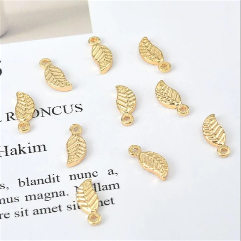 new creative gold color plated brass small leaves charms for diy necklace pendant earrings jewelry making accessories material
new creative gold color plated brass small leaves charms for diy necklace pendant earrings jewelry making accessories material