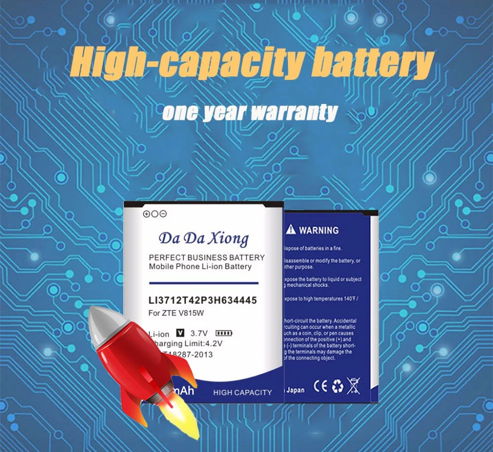 Оригинальный аккумулятор для ZTE V815W LI3712T42P3H634445 мобильный телефон 2400 мА · ч высокое