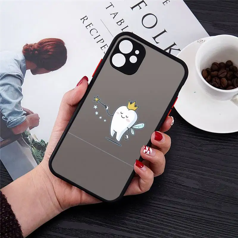Funny Cartoon Dentist Dental Crowned Teeth Phone Case matte transparent For iphone 7 8 11 12 plus mini x xs xr pro max cover 
Funny Cartoon Dentist Dental Crowned Teeth Phone Case matte transparent For iphone 7 8 11 12 plus mini x xs xr pro max cover