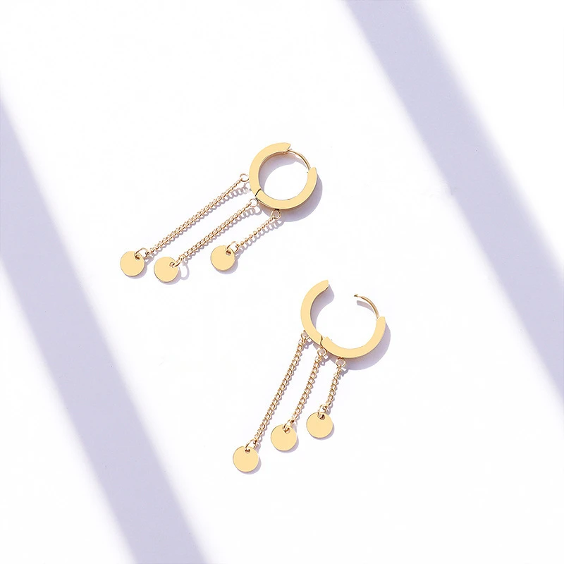 TOSOKO Stainless Steel Jewelry Geometric Disc Chain Tassel Earrings Women's Fashion Autumn And Winter Earrings BSF347
TOSOKO Stainless Steel Jewelry Geometric Disc Chain Tassel Earrings Women's Fashion Autumn And Winter Earrings BSF347
