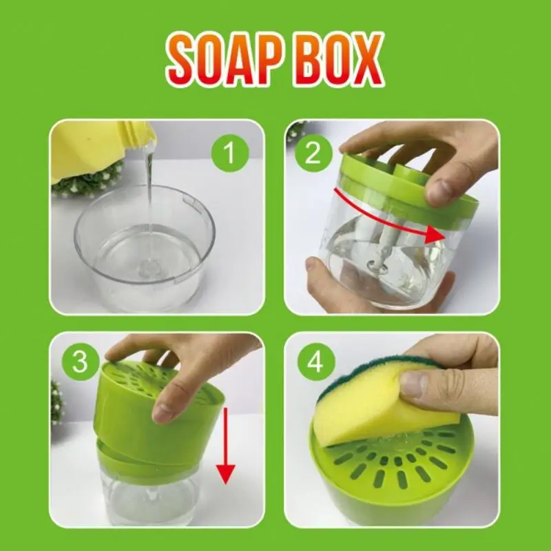 2 In 1 Plastic Soap Dispenser Sponge Scrubber Holder Case Sponge Box With Soap Pump Dispenser Double Layer Bathroom Dropshipping
2 In 1 Plastic Soap Dispenser Sponge Scrubber Holder Case Sponge Box With Soap Pump Dispenser Double Layer Bathroom Dropshipping