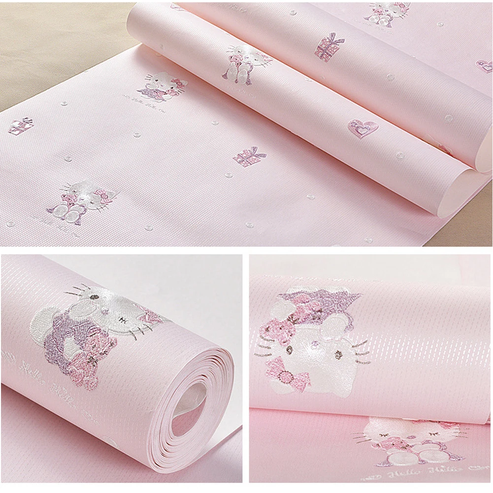 Cartoon 3d Embossed Wallpaper Kids Rooms Pink Girl Bedroom Decor Wallpapers Cat Pattern Wall Paper Non-woven
Cartoon 3d Embossed Wallpaper Kids Rooms Pink Girl Bedroom Decor Wallpapers Cat Pattern Wall Paper Non-woven