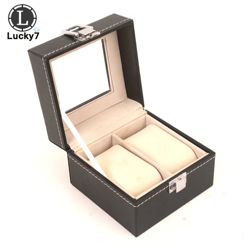 2 Grids Watch Box PU Leather Watch Case Holder Organizer Storage Watch Organizer Display Brilliant Box with Soft Leather Pillows 
2 Grids Watch Box PU Leather Watch Case Holder Organizer Storage Watch Organizer Display Brilliant Box with Soft Leather Pillows