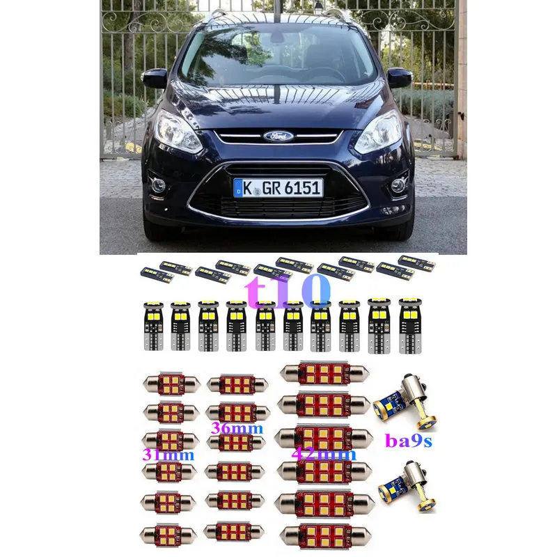 LED Interior Car Lights For Ford grand c max dxa cb7 dxa ceu minivan van box car accessories lamp bulb error free
LED Interior Car Lights For Ford grand c max dxa cb7 dxa ceu minivan van box car accessories lamp bulb error free