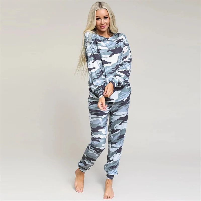 Spring Autumn Tracksuit Women Two Piece Set O-Neck Full Sleeve Print Pullover Top + Pants Suits Casual Homewear Lounge Wear Ropa
Spring Autumn Tracksuit Women Two Piece Set O-Neck Full Sleeve Print Pullover Top + Pants Suits Casual Homewear Lounge Wear Ropa