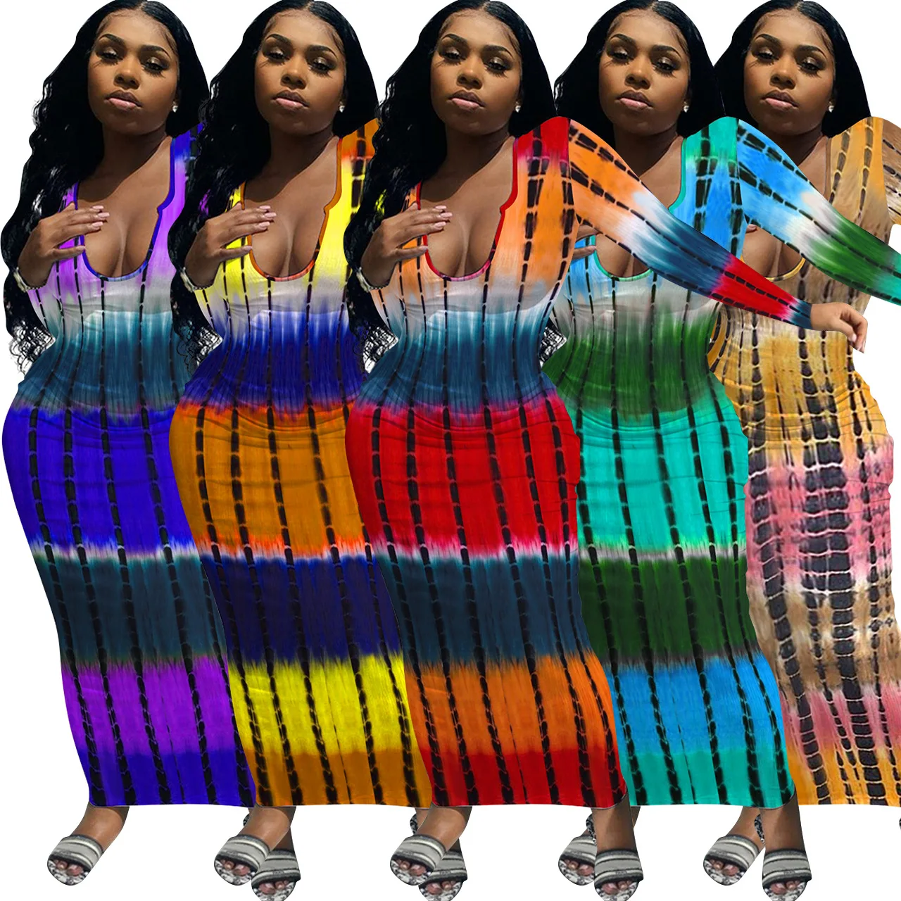 2021 Casual Women Dress Print Tie Dye Full Sleeve Deep V-neck Bodycon Streerwear Clothes For Women Outfit
2021 Casual Women Dress Print Tie Dye Full Sleeve Deep V-neck Bodycon Streerwear Clothes For Women Outfit