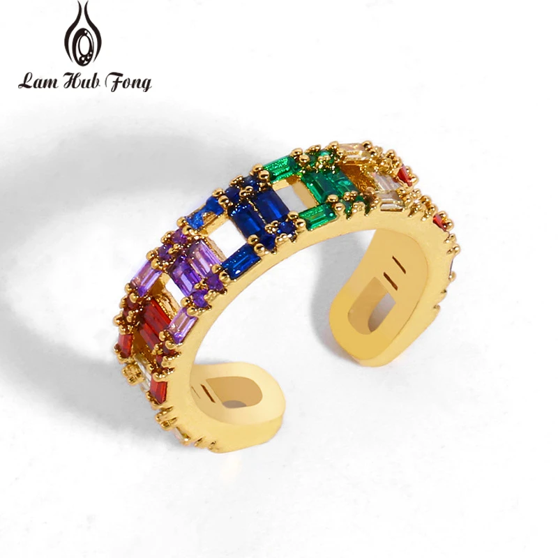 Rainbow Retro Women's Rings Colorful Inlaid Zircon Opening Finger Ring Wedding Engagement Retro Fashion Jewelry Gift for Women
Rainbow Retro Women's Rings Colorful Inlaid Zircon Opening Finger Ring Wedding Engagement Retro Fashion Jewelry Gift for Women